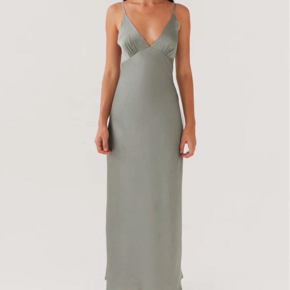 Peppermayo Prom Satin Maxi Teal (Sorrento Sun Maxi size 2)